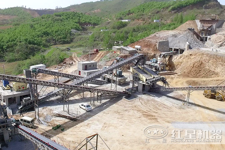 時產200石子破碎機生產現(xiàn)場，可就近安排參觀