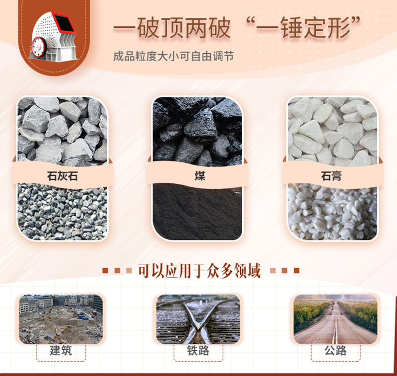 錘破一機兩用，可自成一條生產(chǎn)線