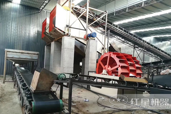 洗砂機、輸送機